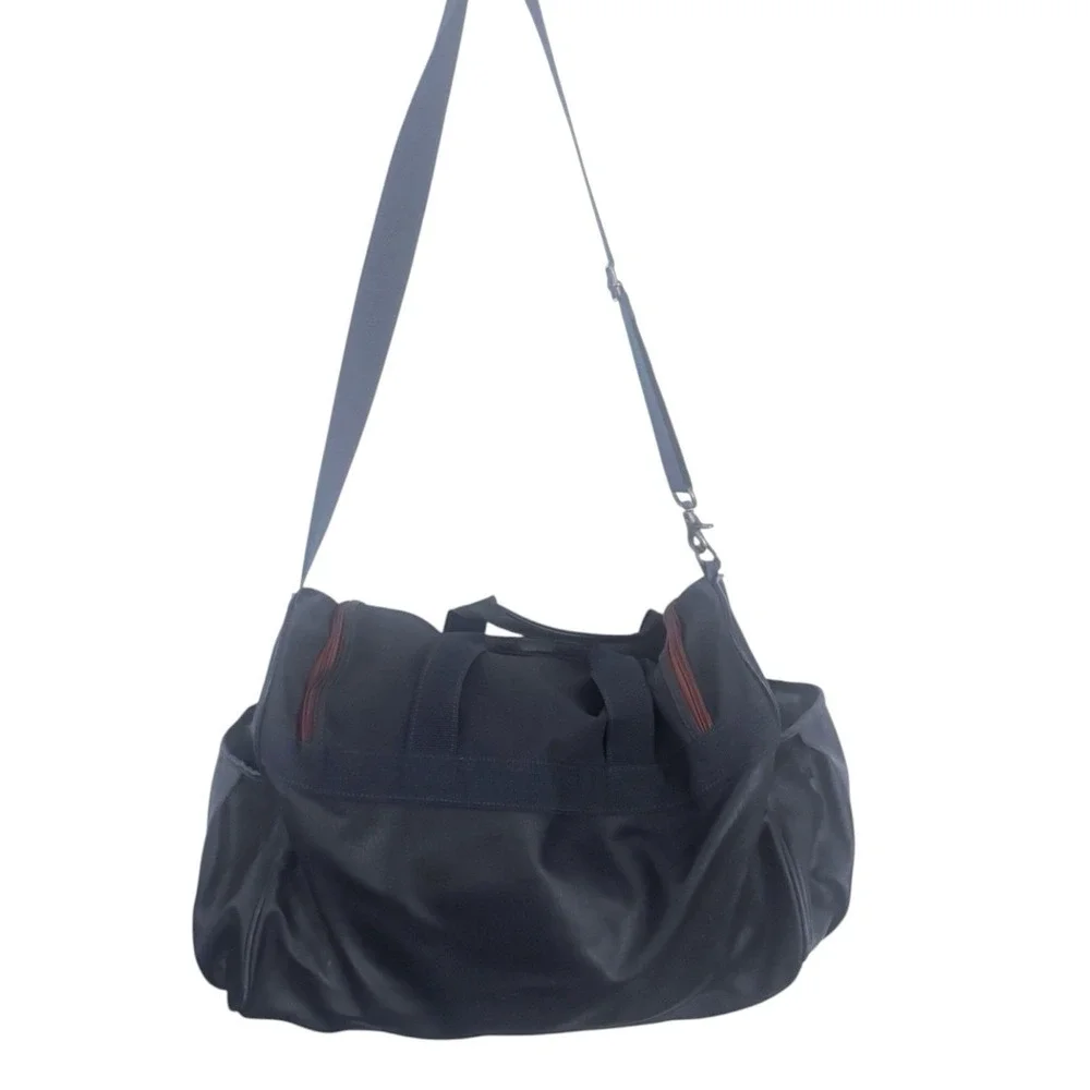 Vintage Opium YSL Yves Saint Laurent Navy Blue Leather Duffle Bag